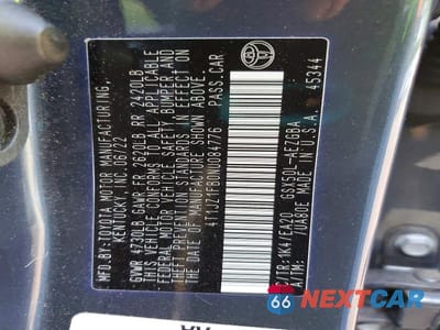 Zdjęcie 12 z 12 samochodu: 2022 TOYOTA AVALON XLE VIN:4T1JZ1FB0NU084776 - miniatura