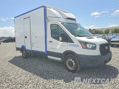 Czwarte zdjęcie samochodu z boku: 2021 FORD TRANSIT DELIVERY TRUCK VIN:1FDBW5Z85MKA79927 - miniatura