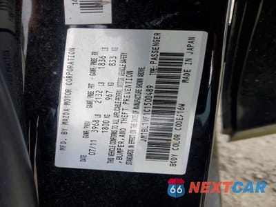 Zdjęcie 12 z 12 samochodu: 2012 MAZDA MAZDA3 VIN:JM1BL1VF1C1500489 - miniatura