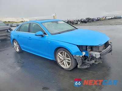 Czwarte zdjęcie samochodu z boku: 2022 AUDI A4 PREMIUM PLUS 45 VIN:WAUEAAF45NN014955 - miniatura