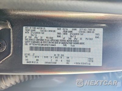 Zdjęcie 12 z 12 samochodu: 2016 FORD F150 SUPERCREW VIN:1FTEW1EG6GKE13443 - miniatura