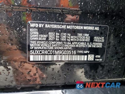 Zdjęcie 13 z 13 samochodu: 2021 BMW X5 SDRIVE 40I VIN:5UXCR4C01M9G03516 - miniatura