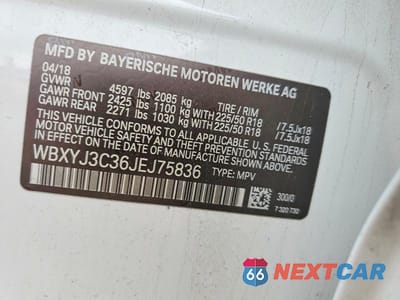 Zdjęcie 14 z 14 samochodu: 2018 BMW X2 SDRIVE28I VIN:WBXYJ3C36JEJ75836 - miniatura