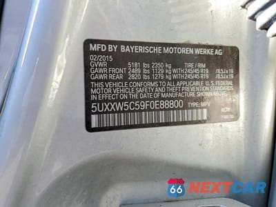 Zdjęcie 12 z 12 samochodu: 2015 BMW X4 XDRIVE35I VIN:5UXXW5C59F0E88800 - miniatura