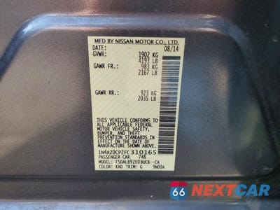 Zdjęcie 12 z 12 samochodu: 2015 NISSAN LEAF S VIN:1N4AZ0CP2FC310165 - miniatura