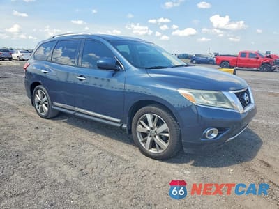 Czwarte zdjęcie samochodu z boku: 2014 NISSAN PATHFINDER S VIN:5N1AR2MM4EC628101 - miniatura