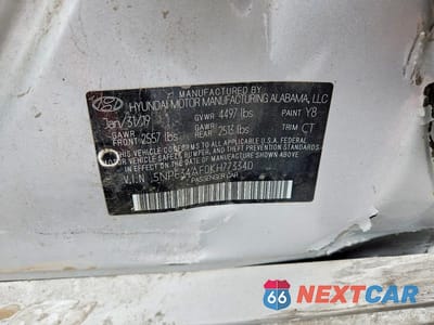 Zdjęcie 12 z 12 samochodu: 2019 HYUNDAI SONATA SPORT VIN:5NPE34AF0KH773340 - miniatura