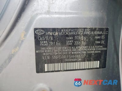 Zdjęcie 12 z 12 samochodu: 2017 HYUNDAI ELANTRA SE VIN:5NPD74LF5HH148227 - miniatura