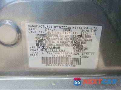 Zdjęcie 12 z 12 samochodu: 2018 NISSAN VERSA NOTE S VIN:3N1CE2CPXJL354988 - miniatura