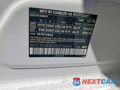 Zdjęcie 12 z 12 samochodu: 2019 MERCEDES-BENZ GLA 250 VIN:WDCTG4EB5KU010569 - miniatura