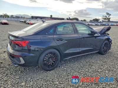 Trzecie zdjęcie samochodu z tyłu: 2023 AUDI S3 PREMIUM PLUS VIN:WAUH3DGY0PA044014 - miniatura