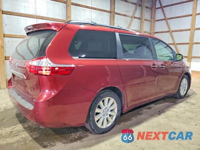 Trzecie zdjęcie samochodu z tyłu: 2017 TOYOTA SIENNA LIMITED PREMIUM 7-PASSENGER VIN:5TDYZ3DC3HS790207 - miniatura