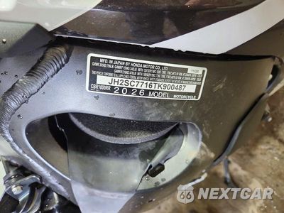 Zdjęcie 10 z 10 samochodu: 2026 HONDA CBR1000 RR VIN:JH2SC7716TK900487 - miniatura