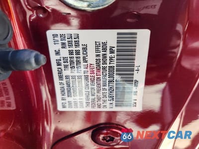 Zdjęcie 13 z 13 samochodu: 2011 HONDA ELEMENT EX VIN:5J6YH2H77BL000808 - miniatura