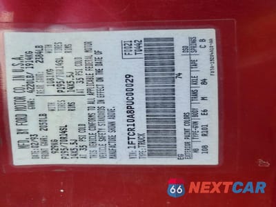 Zdjęcie 12 z 12 samochodu: 1993 FORD RANGER VIN:1FTCR10A8PUC00029 - miniatura
