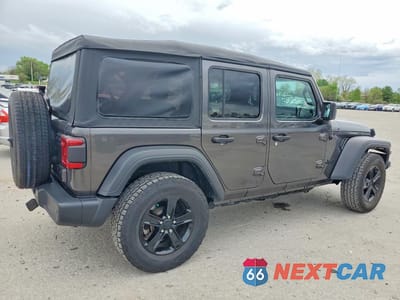 Trzecie zdjęcie samochodu z tyłu: 2019 JEEP WRANGLER UNLIMITED SPORT VIN:1C4HJXDG7KW650380 - miniatura