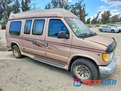Czwarte zdjęcie samochodu z boku: 1997 FORD ECONOLINE E150 VAN VIN:1FDEE14L5VHA86122 - miniatura