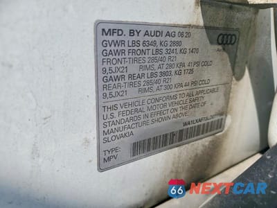 Zdjęcie 13 z 13 samochodu: 2020 AUDI Q7 PREMIUM PLUS VIN:WA1LXAF73LD011150 - miniatura