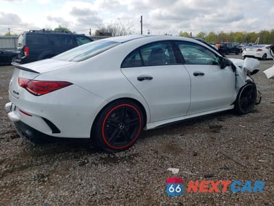 Trzecie zdjęcie samochodu z tyłu: 2022 MERCEDES-BENZ CLA 45 AMG VIN:W1K5J5DBXNN291439 - miniatura