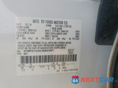 Zdjęcie 12 z 12 samochodu: 2018 FORD EDGE SE VIN:2FMPK3G95JBB63897 - miniatura