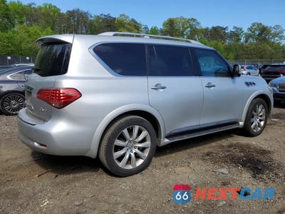 Trzecie zdjęcie samochodu z tyłu: 2013 INFINITI QX56 BASE VIN:JN8AZ2NE0D9060196 - miniatura