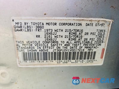 Zdjęcie 13 z 13 samochodu: 1997 TOYOTA RAV4 BASE VIN:JT3GP10V1V0017218 - miniatura