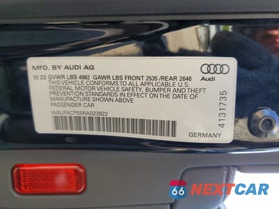Zdjęcie 12 z 12 samochodu: 2024 AUDI A5 PREMIUM PLUS 45 VIN:WAUFACF55RA023922 - miniatura