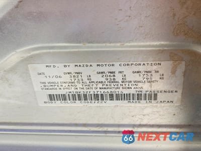 Zdjęcie 13 z 13 samochodu: 2007 MAZDA 3 I VIN:JM1BK32F371668014 - miniatura