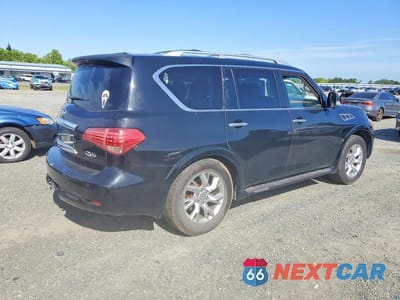 Trzecie zdjęcie samochodu z tyłu: 2012 INFINITI QX56 BASE VIN:JN8AZ2NDXC9715017 - miniatura