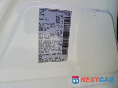 Zdjęcie 14 z 14 samochodu: 2018 NISSAN PATHFINDER SL VIN:5N1DR2MN9JC669873 - miniatura