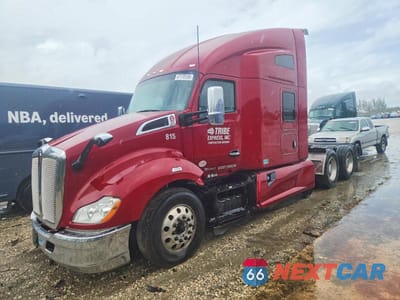 Drugie zdjęcie samochodu z przodu: 2021 KENWORTH T680 SEMI TRUCK VIN:1XKYDP9X1MJ399537 - miniatura