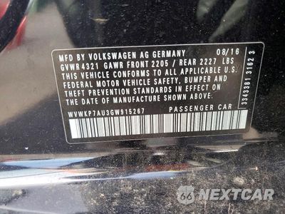 Zdjęcie 12 z 12 samochodu: 2016 VOLKSWAGEN E-GOLF SE VIN:WVWKP7AU3GW915267 - miniatura