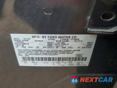 Zdjęcie 13 z 13 samochodu: 2007 LINCOLN MKX VIN:2LMDU88C37BJ22007 - miniatura