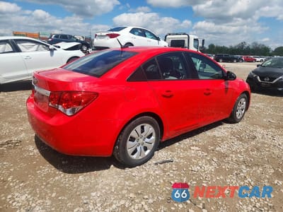 Trzecie zdjęcie samochodu z tyłu: 2014 CHEVROLET CRUZE LS VIN:1G1PA5SH9E7444674 - miniatura