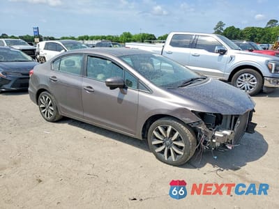 Czwarte zdjęcie samochodu z boku: 2014 HONDA CIVIC EXL VIN:19XFB2F91EE241313 - miniatura