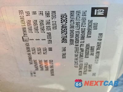Zdjęcie 12 z 12 samochodu: 2008 CHEVROLET SILVERADO C1500 VIN:1GCEC14X58Z179492 - miniatura