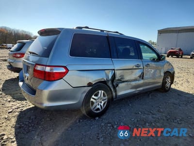 Trzecie zdjęcie samochodu z tyłu: 2007 HONDA ODYSSEY EXL VIN:5FNRL38637B130987 - miniatura