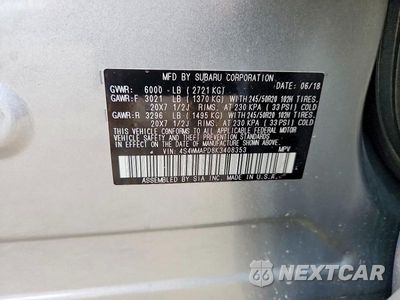 Zdjęcie 13 z 13 samochodu: 2019 SUBARU ASCENT LIMITED VIN:4S4WMAPD8K3408353 - miniatura