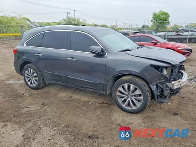 Czwarte zdjęcie samochodu z boku: 2014 ACURA MDX TECHNOLOGY VIN:5FRYD4H64EB008469 - miniatura