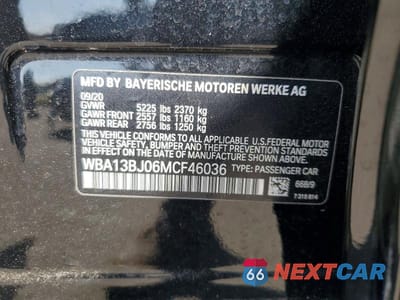Zdjęcie 12 z 12 samochodu: 2021 BMW 530 XI VIN:WBA13BJ06MCF46036 - miniatura