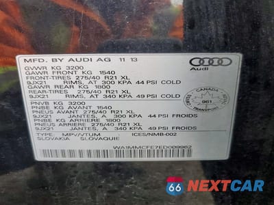 Zdjęcie 13 z 13 samochodu: 2014 AUDI Q7 PREMIUM PLUS VIN:WA1MMCFE7ED009962 - miniatura