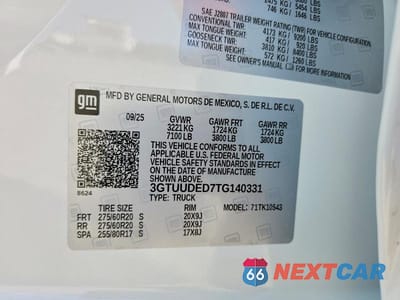 Zdjęcie 13 z 13 samochodu: 2026 GMC SIERRA K1500 SLT VIN:3GTUUDED7TG140331 - miniatura