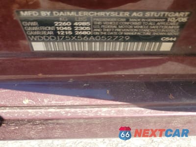 Zdjęcie 12 z 12 samochodu: 2006 MERCEDES-BENZ CLS 500C VIN:WDDDJ75X56A052729 - miniatura