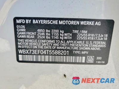 Zdjęcie 13 z 13 samochodu: 2026 BMW X1 XDRIVE28I VIN:WBX73EF04T5588201 - miniatura