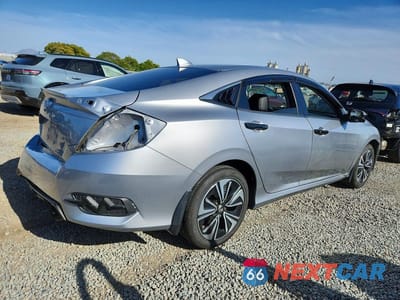 Trzecie zdjęcie samochodu z tyłu: 2018 HONDA CIVIC EXL VIN:JHMFC1F74JX004362 - miniatura