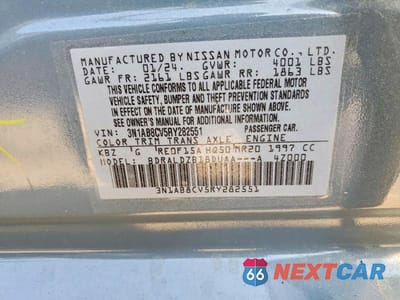 Zdjęcie 12 z 12 samochodu: 2024 NISSAN SENTRA SV VIN:3N1AB8CV5RY282551 - miniatura