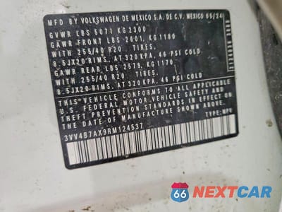 Zdjęcie 14 z 14 samochodu: 2024 VOLKSWAGEN TIGUAN SEL R-LINE BLACK VIN:3VV4B7AX9RM124537 - miniatura