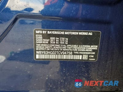 Zdjęcie 12 z 12 samochodu: 2026 BMW I5 EDRIVE 40 VIN:WBY63HG02TCV94758 - miniatura