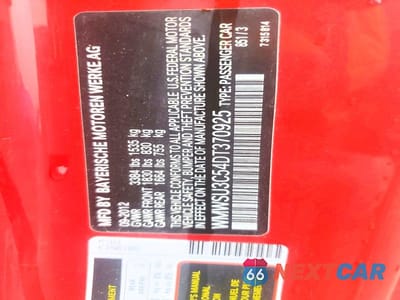 Zdjęcie 12 z 12 samochodu: 2013 MINI COOPER VIN:WMWSU3C54DT370925 - miniatura