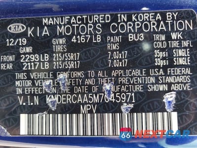 Zdjęcie 13 z 13 samochodu: 2021 KIA SELTOS EX VIN:KNDERCAA5M7045971 - miniatura